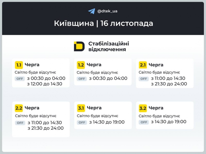 Без світла до 5 годин: де і як сьогодні в Україні діють графіки (список)