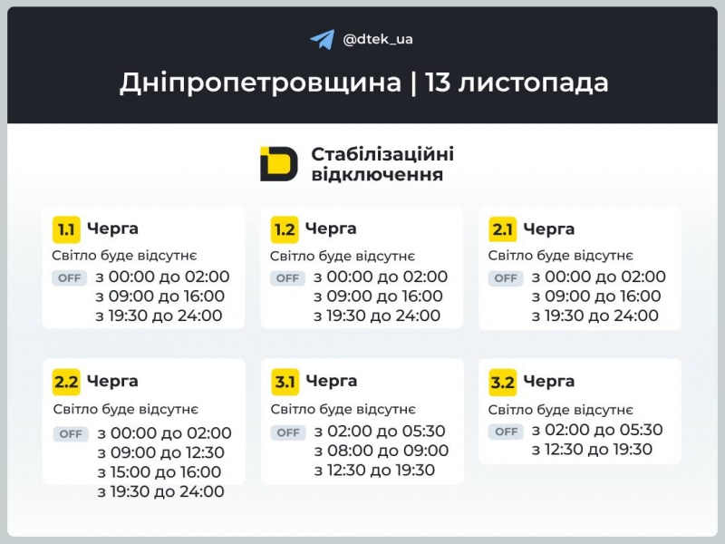 Де і як сьогодні в Україні вимикають світло? Список областей та графіки