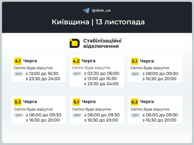 Де і як сьогодні в Україні вимикають світло? Список областей та графіки