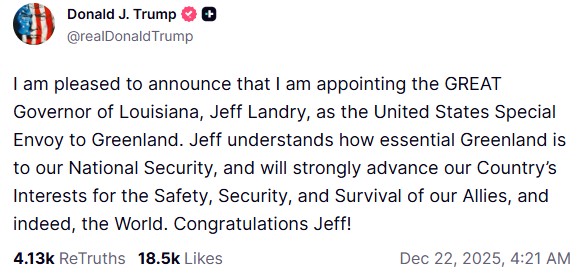 Трамп призначив спецпосланника в Гренландії, він хоче зробити її частиною США. Як на це відреагували у ЄС