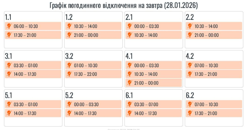 Графіки знову діють не всюди: як сьогодні вимикають світло в Україні