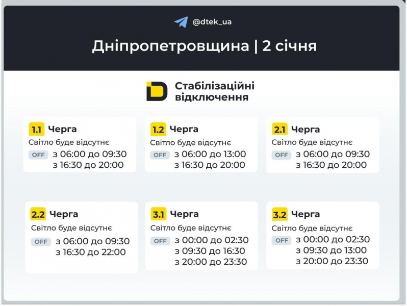 Світло вимикатимуть аварійно і за графіками: повний список для всіх областей
