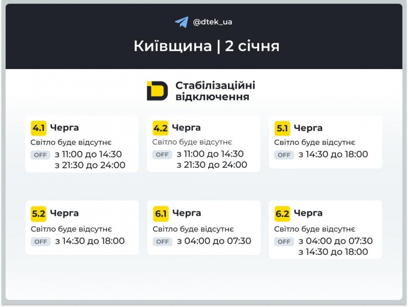 Світло вимикатимуть аварійно і за графіками: повний список для всіх областей
