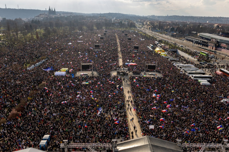 У Чехії відбулася масова демонстрація проти політики прем'єра Бабіша. Фото