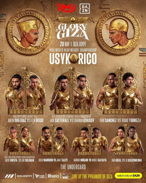 Усик — Верховен: список усіх боїв андеркарду