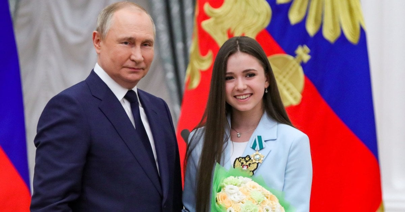 Володимир Путін і Каміла Валієва