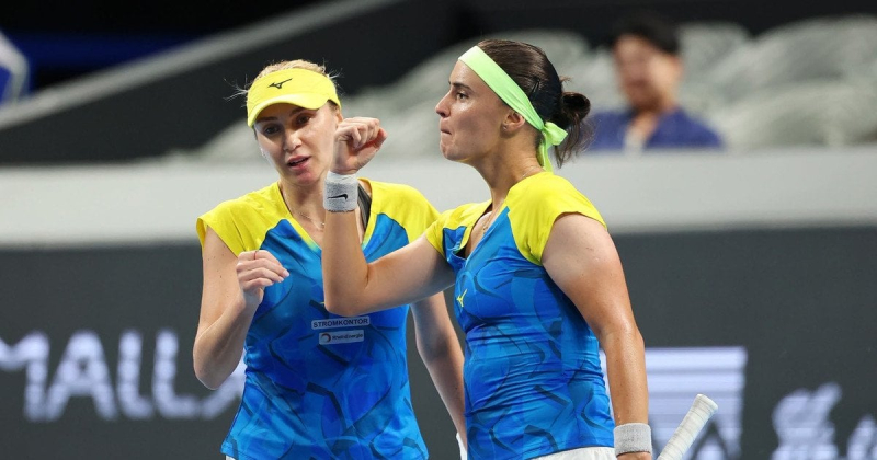 Українські тенісистки Людмила Кіченок та Ангеліна Калініна. Фото ФТУ / World Tennis